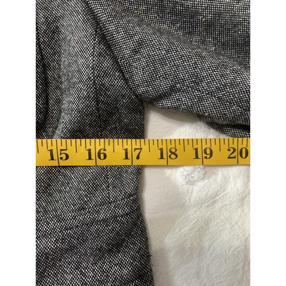 TALBOTS Womens Gray Blazer Size 8 Petite All Season Wool Blend Career Suiting - Picture 2 of 9